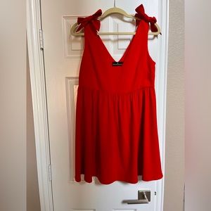 Tuckernuck Pomander Place red bow detail dress
